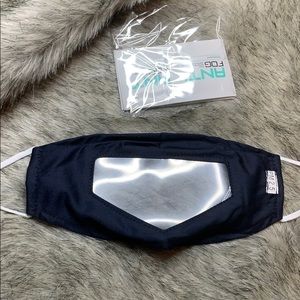 Navy Blue Mask with AntiFog Panel